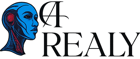 Airealy logo with 'ai' in blue and 'realy' in black — AI tools and productivity platform