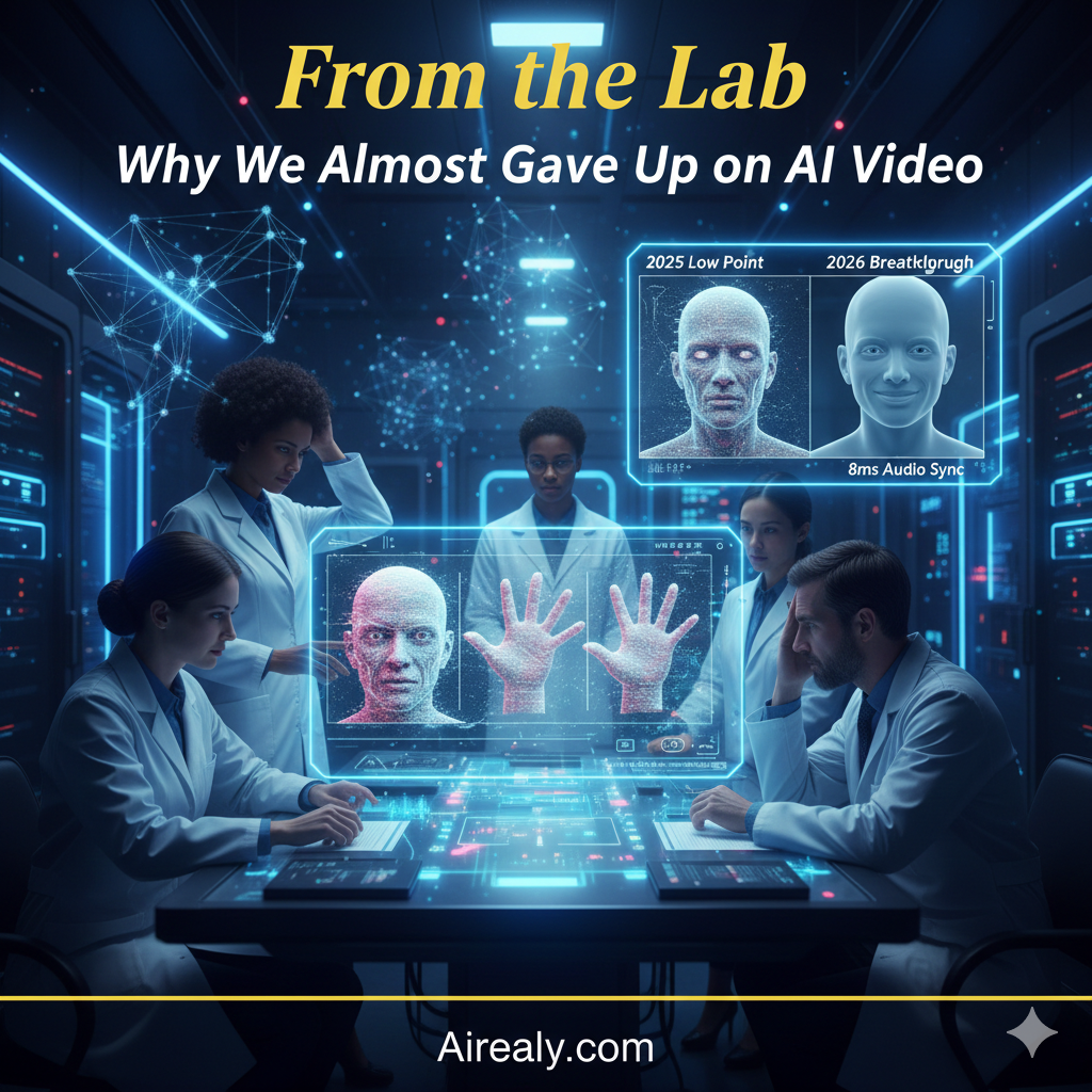 Airealy Lab Experiment: Comparing AI Video Glitches 2025 vs 8ms Audio Sync Breakthrough 2026
